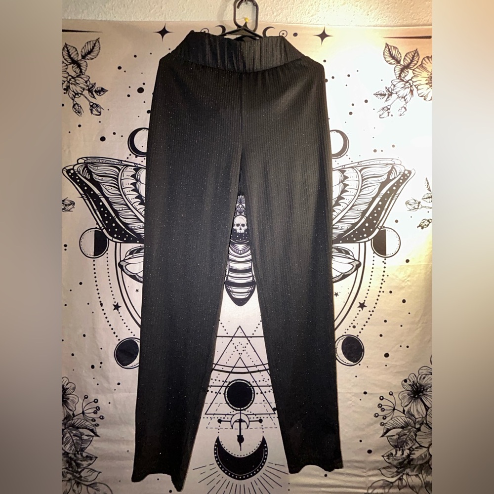 Forever 21 Black glitter Skinny Pants